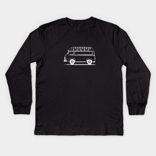 Renault Estafette Van High Top White Kids Long Sleeve T-Shirt